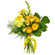 Желтый букет из роз и хризантем. Рио-де-Жанейро